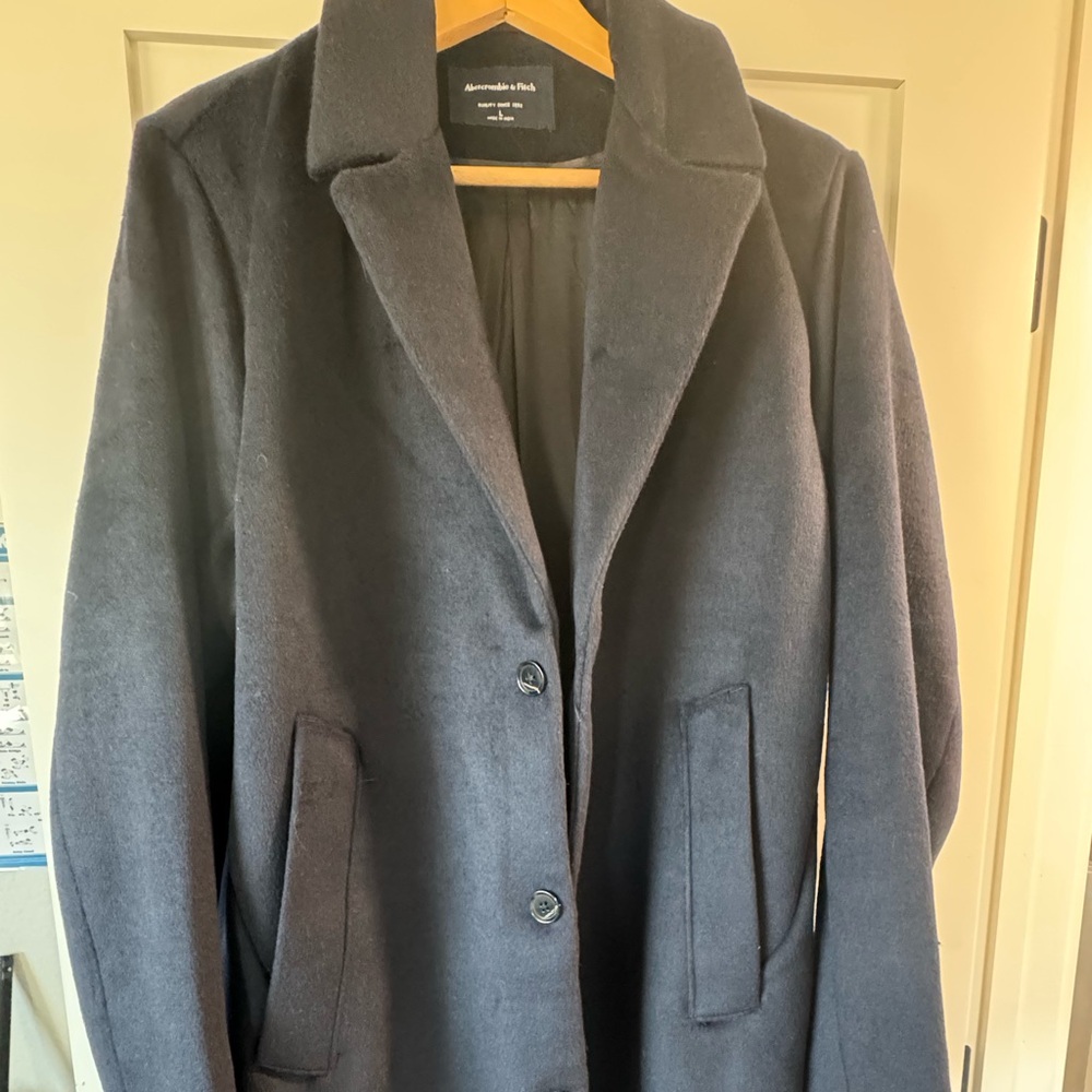 Abercrombie & Fitch Charcoal Pea Coat
